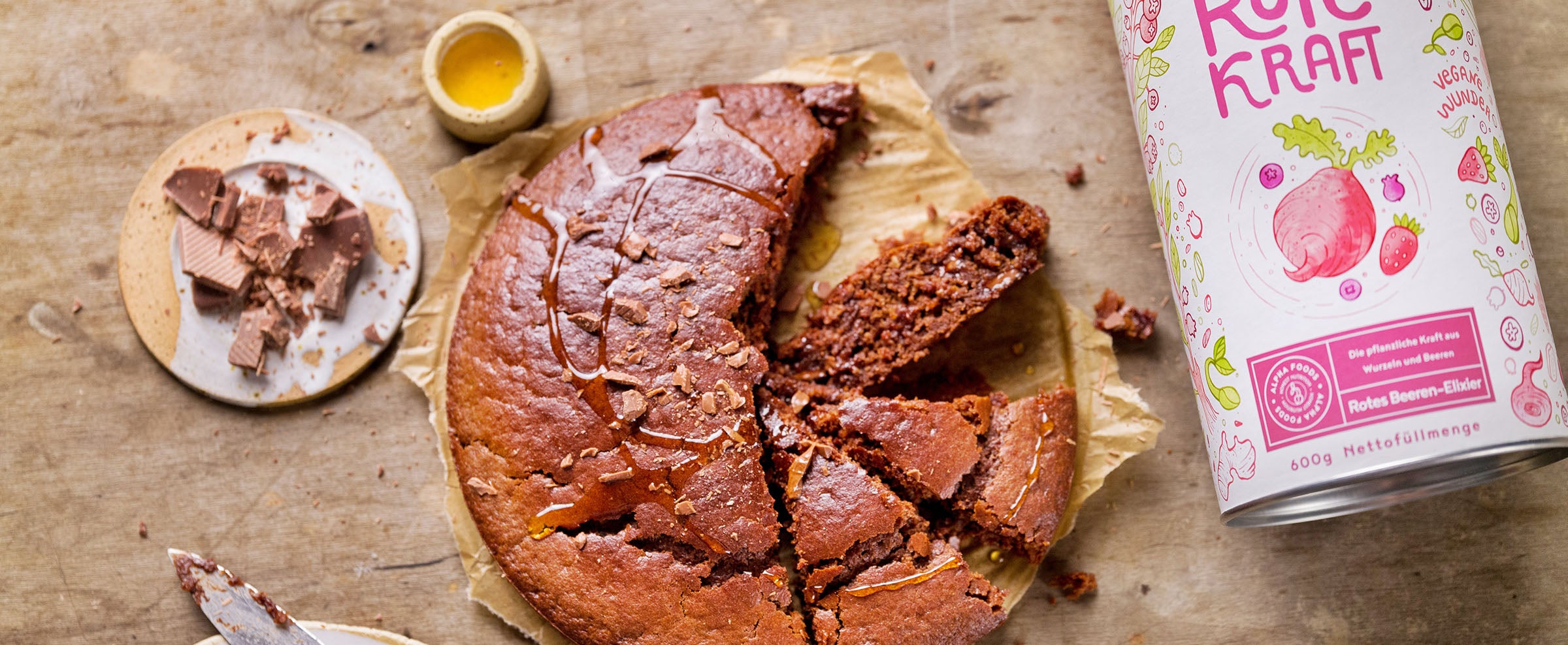Energieschub statt Zuckercrash: Power Brownie Cake