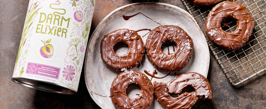 Pro- und präbiotische roh-vegane Donuts