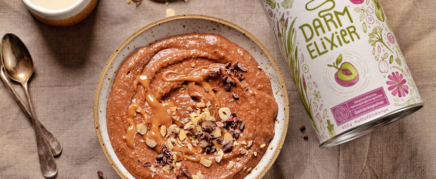 Roh-veganer Pudding zur Aktivierung des Darms