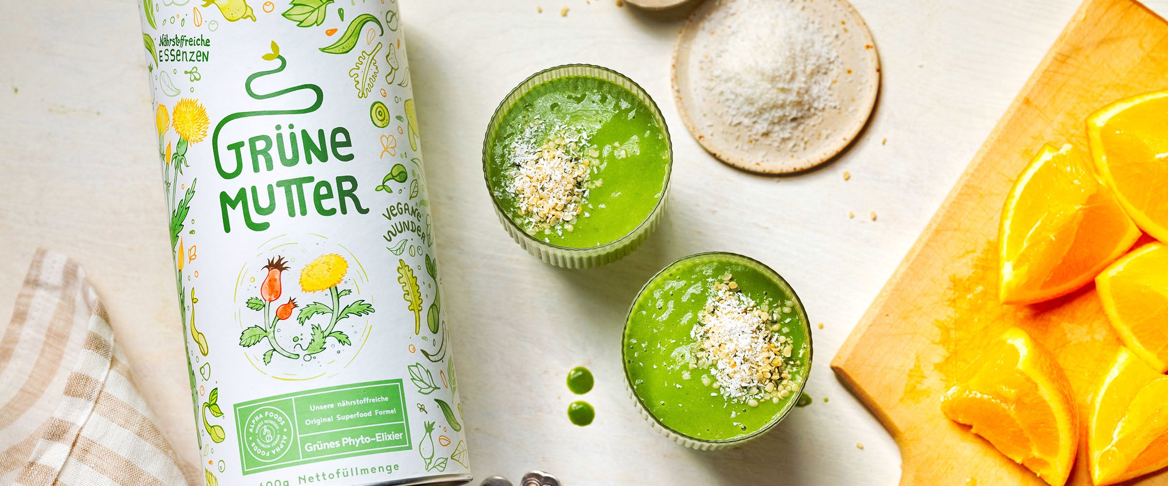 Double Green Vitamin Smoothie Rezept