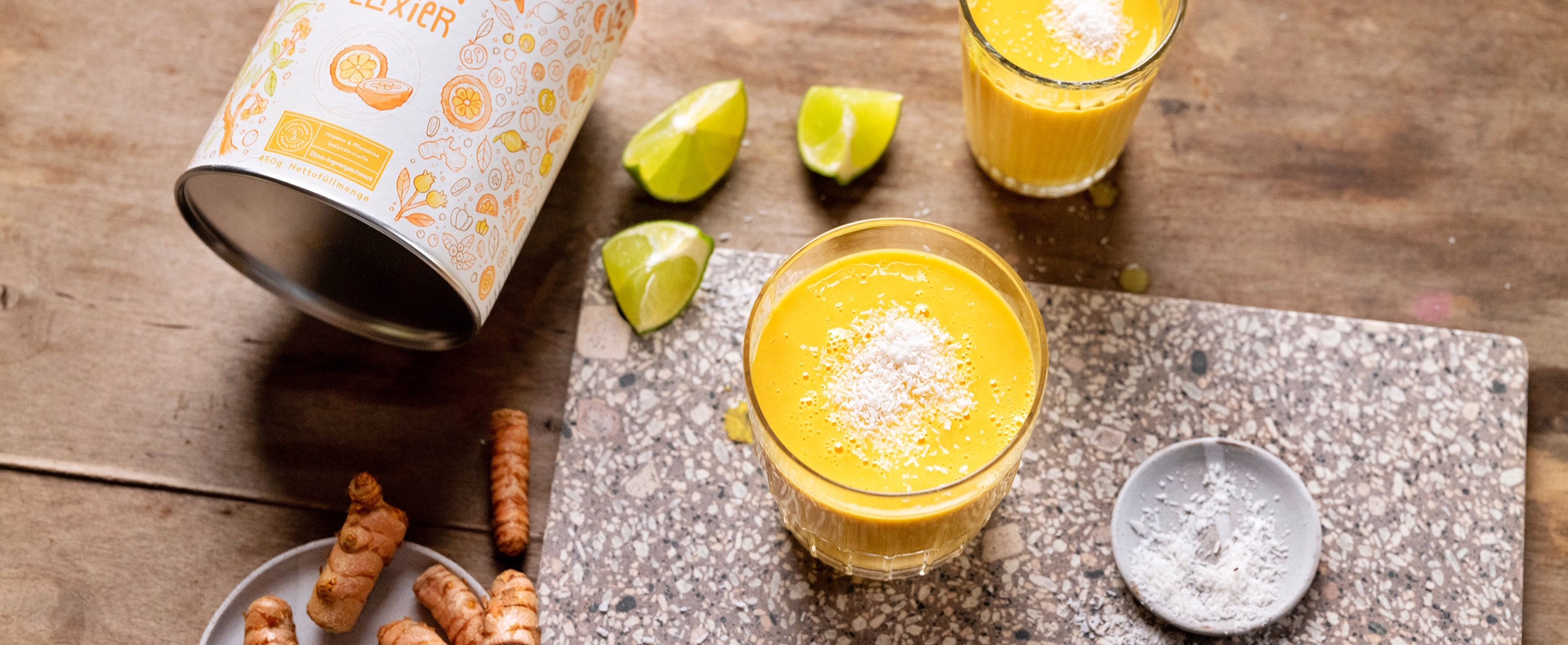 Tropischer Immun-Boost als veganer Mango Lassi