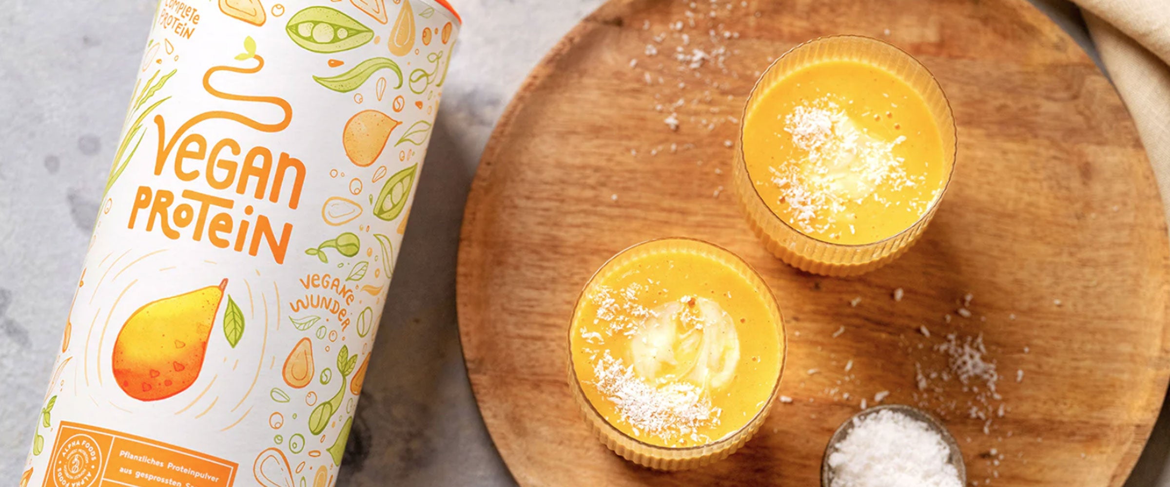 Double Mango-Kokos Protein Smoothie