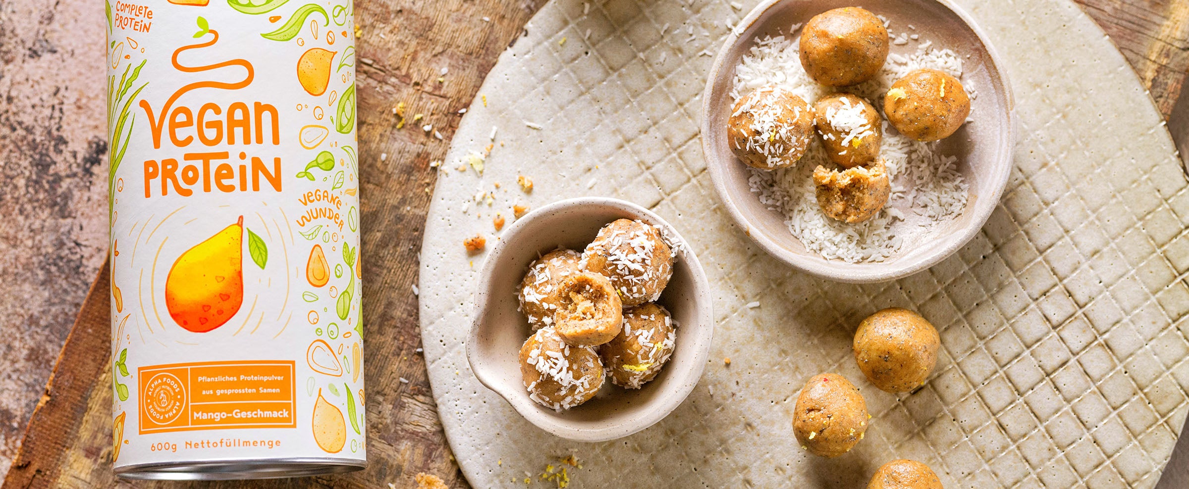 Sommerlicher Fitness-Snack: Mango Protein Balls
