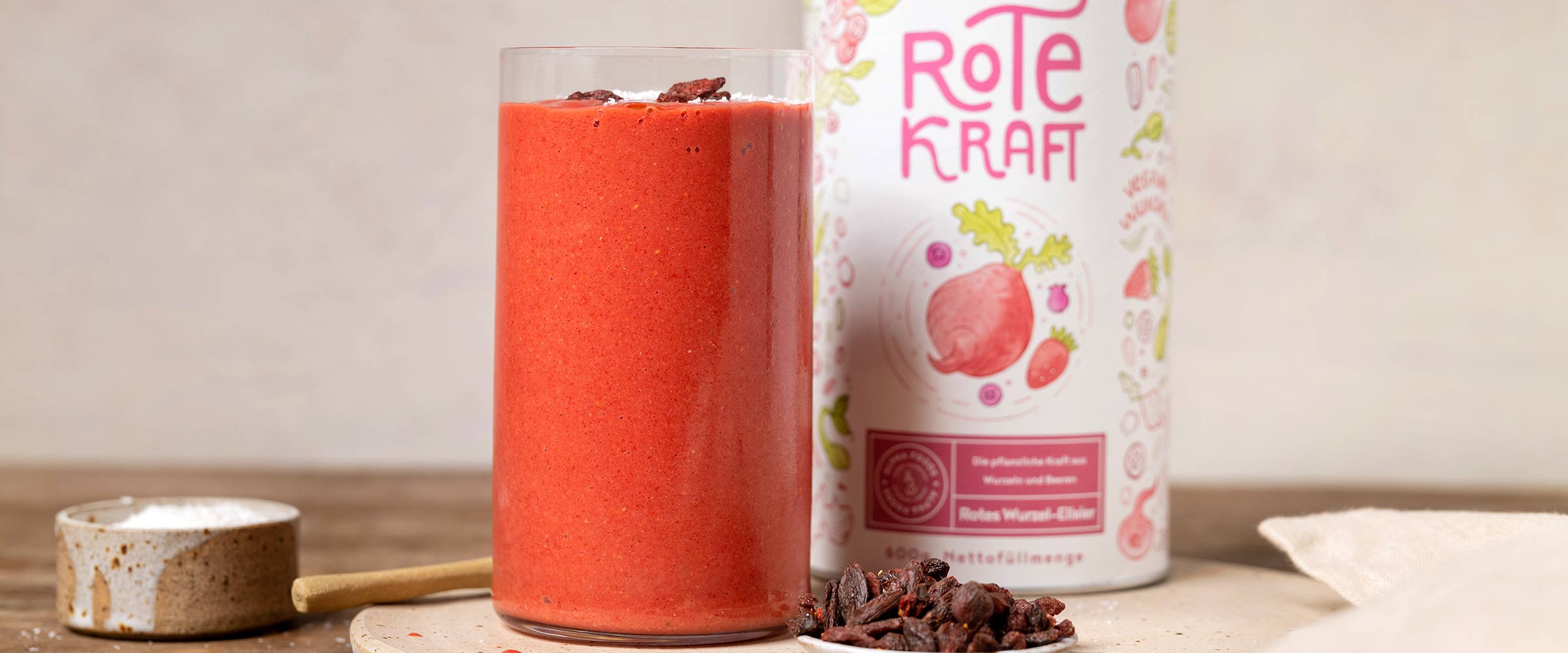Power-Smoothie mit Gojibeeren und Rote Kraft