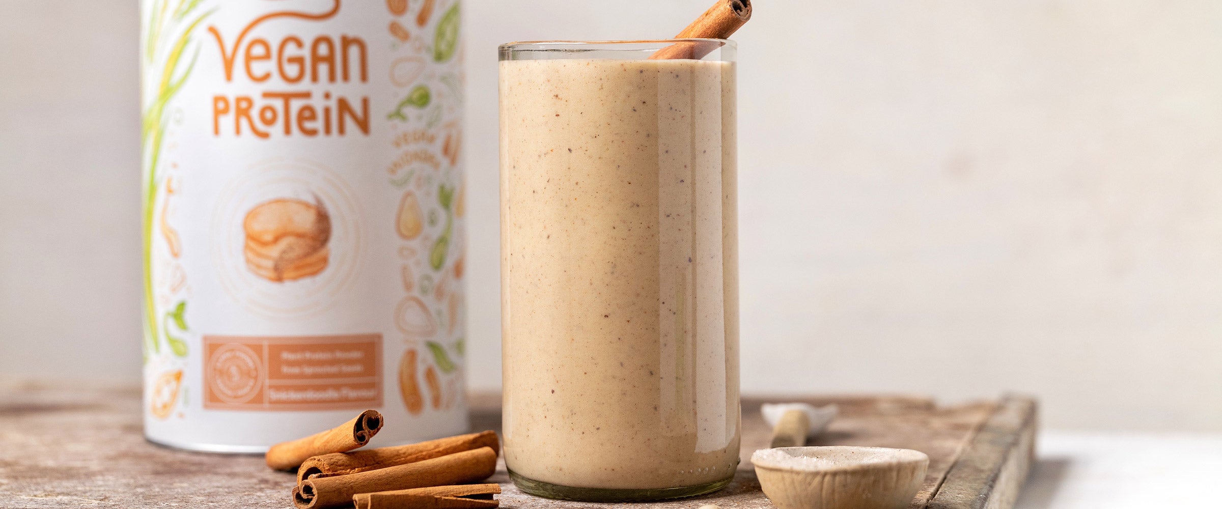 Zimtiger Protein-Shake mit Snickerdoodle Geschmack