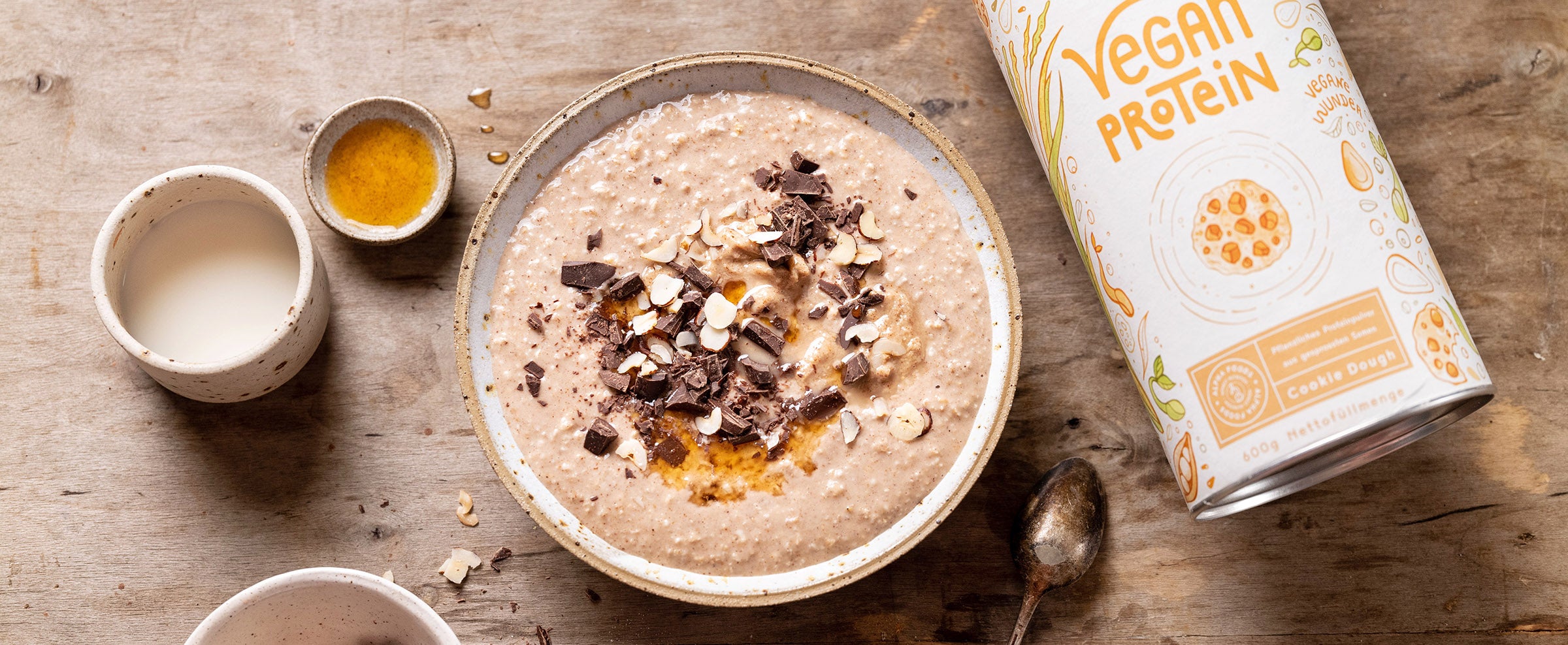 Das perfekte Frühstück: Keksteig-Protein-Porridge