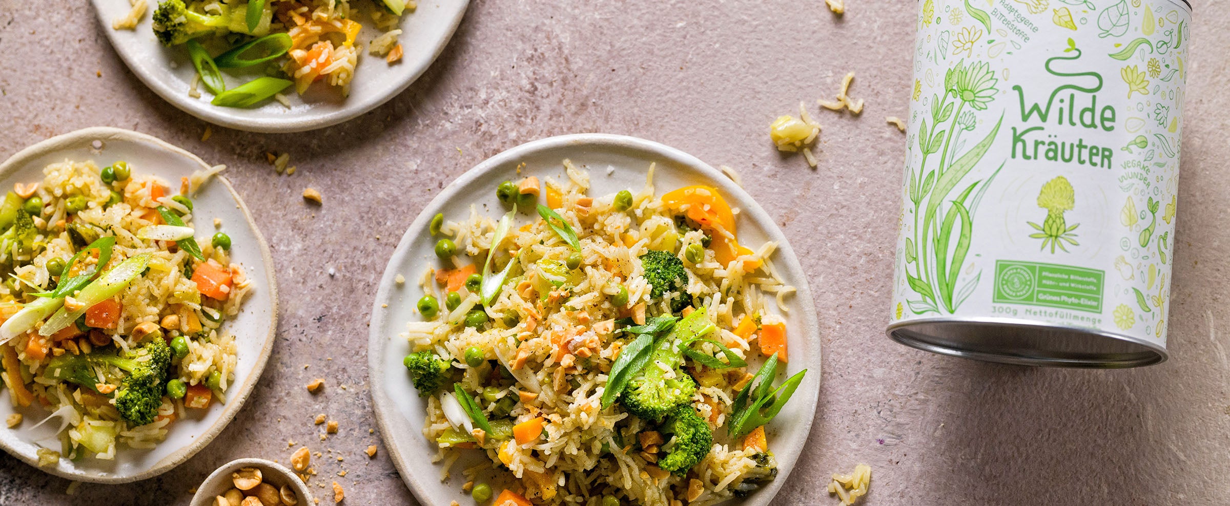 Lebe gesund: Nasi Goreng mit wilden Heilkräutern