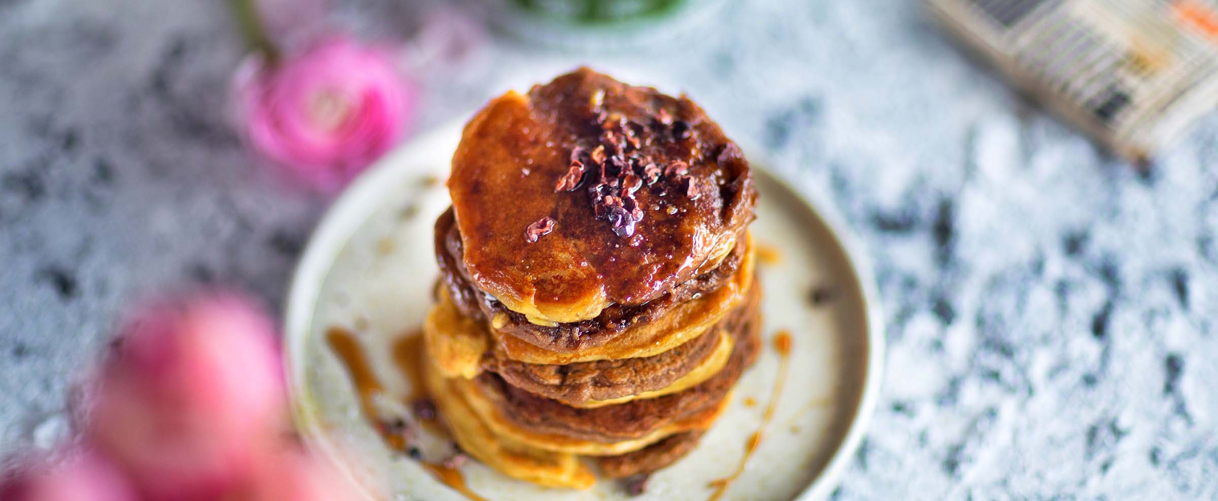 Vanille & Haselnuss Protein Pancakes