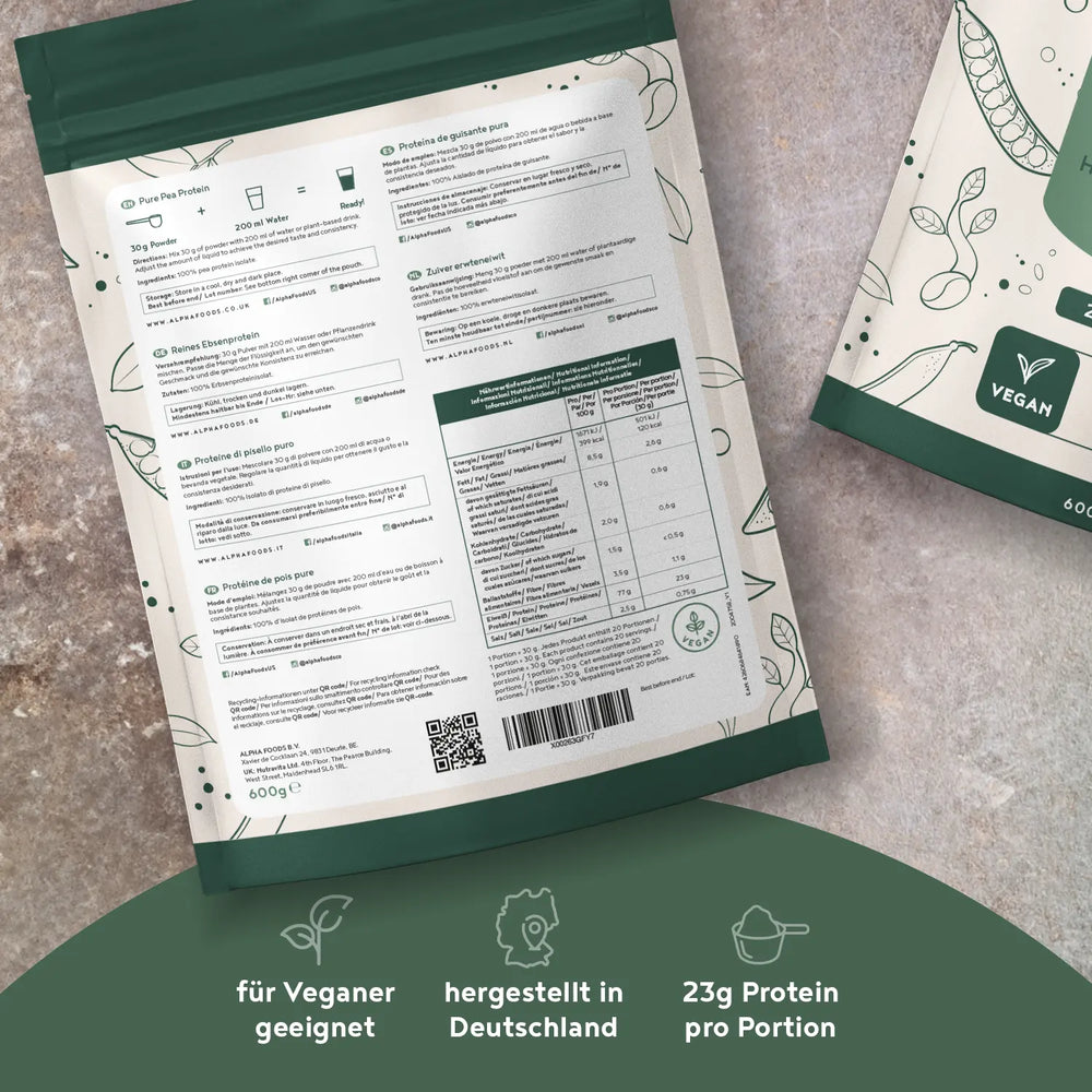 Reines Erbsenprotein