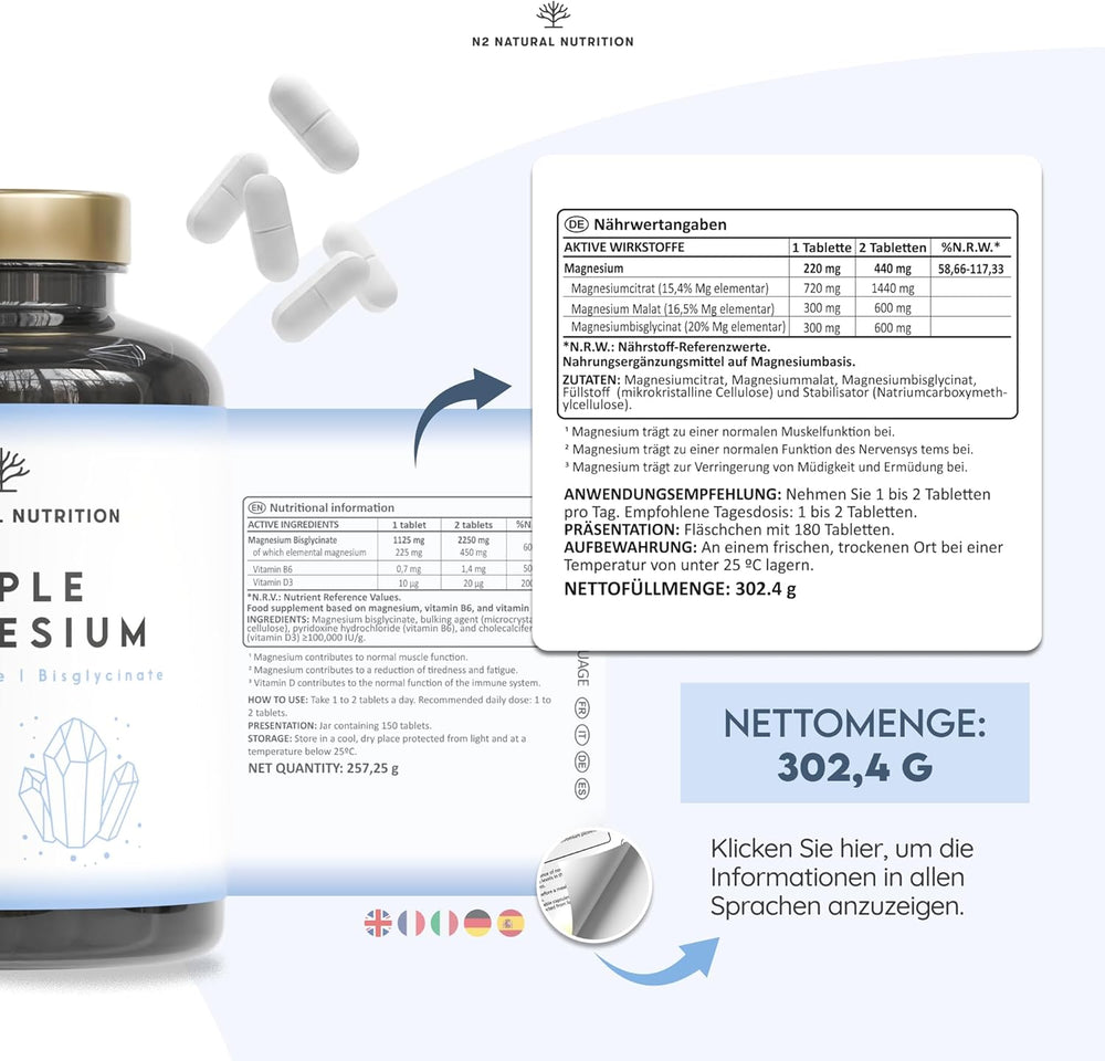 Triple Magnesium 180 Kapseln