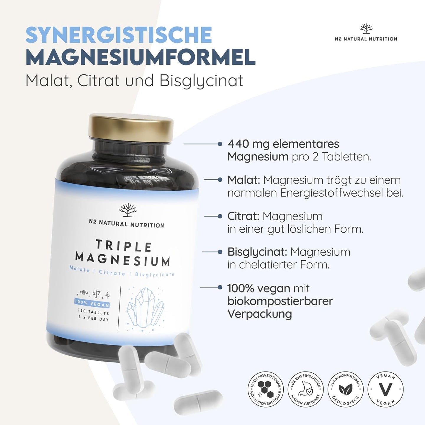 Triple Magnesium 180 Kapseln