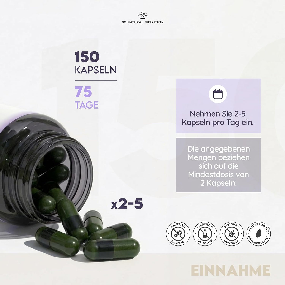 Marine Collagen mit Hyaluron und Magnesium 150 Kapseln