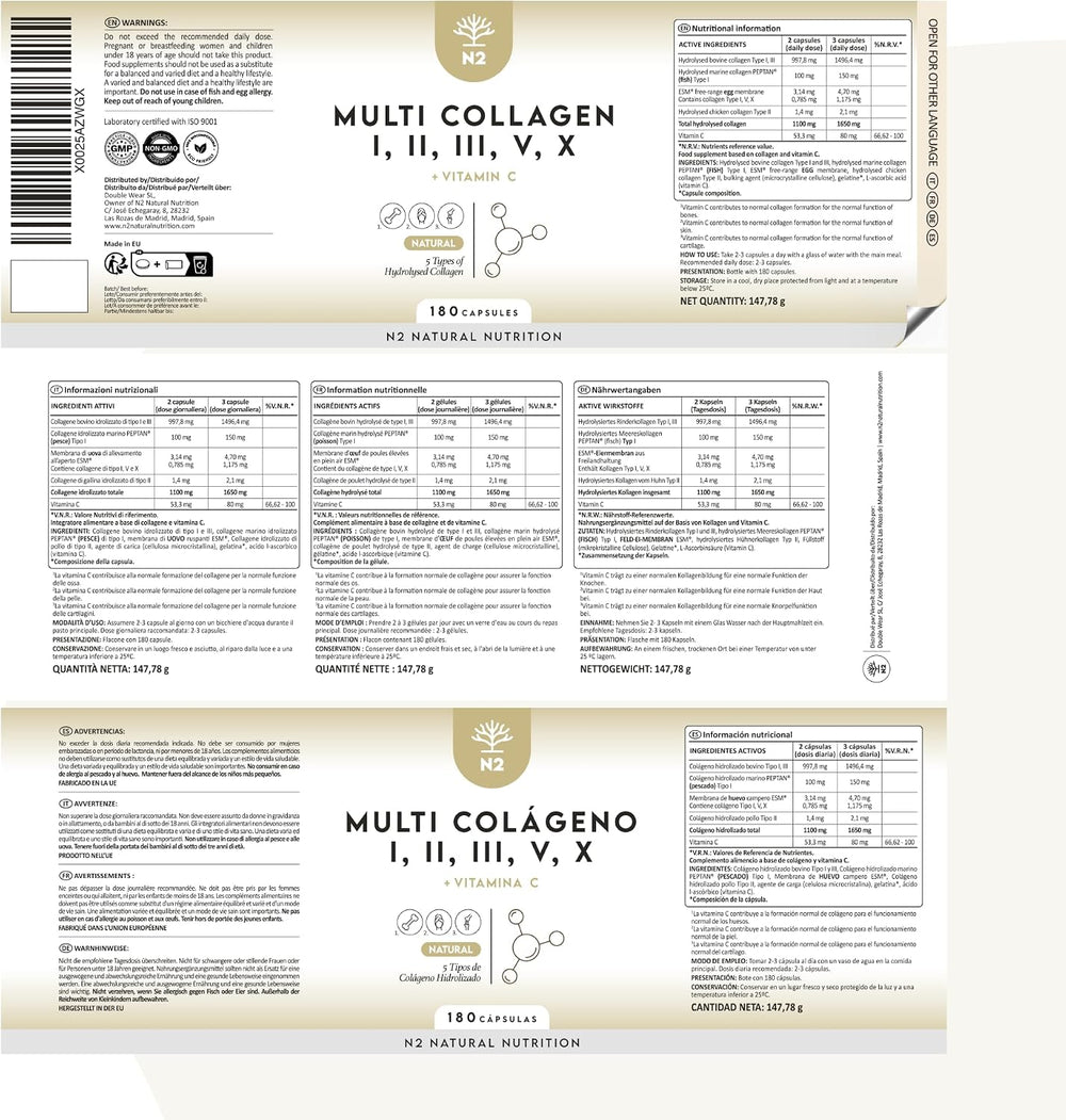 Multi Collagen 180 Kapseln