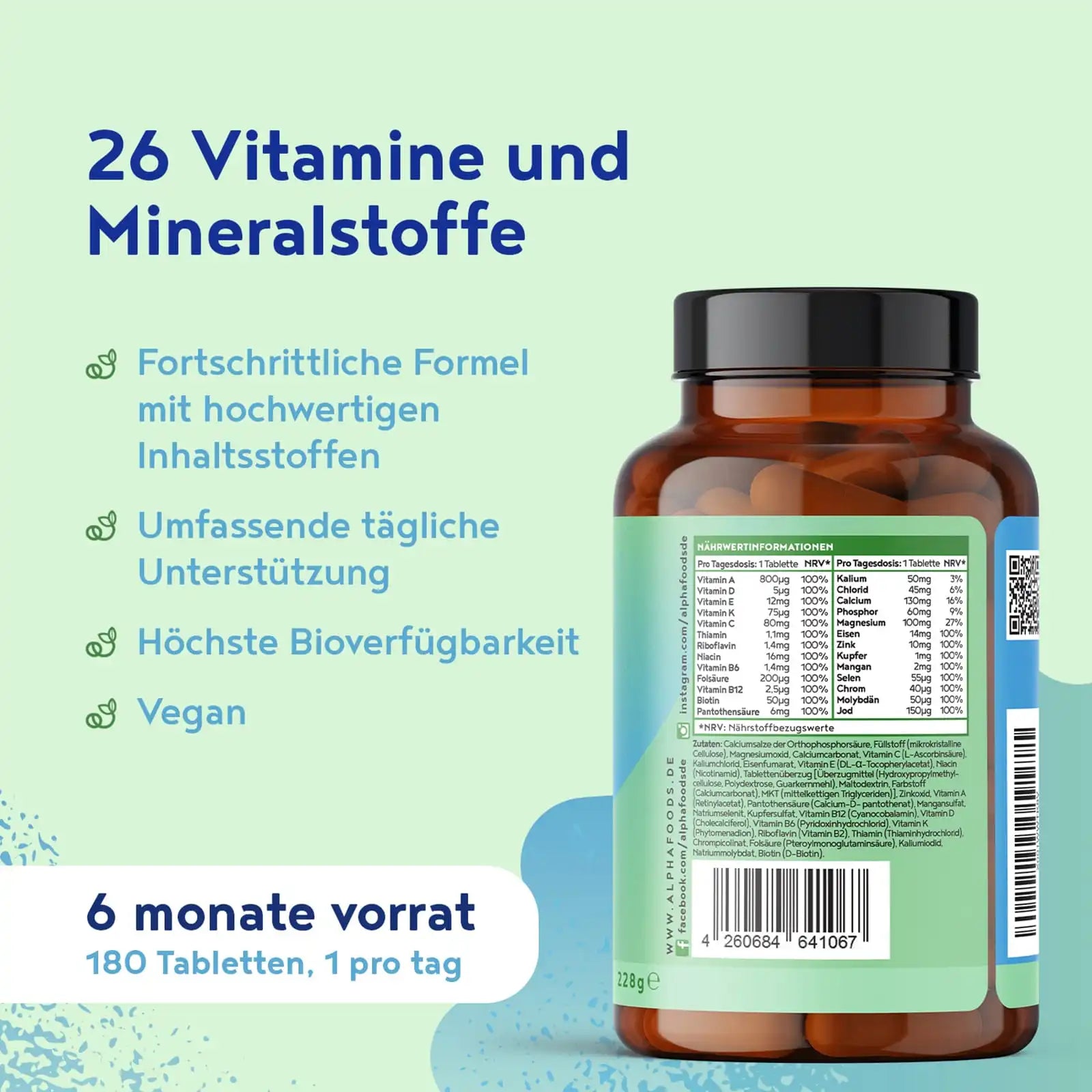 A+ Two - Advanced Multivitamin - 26 Vitamine und Mineralien