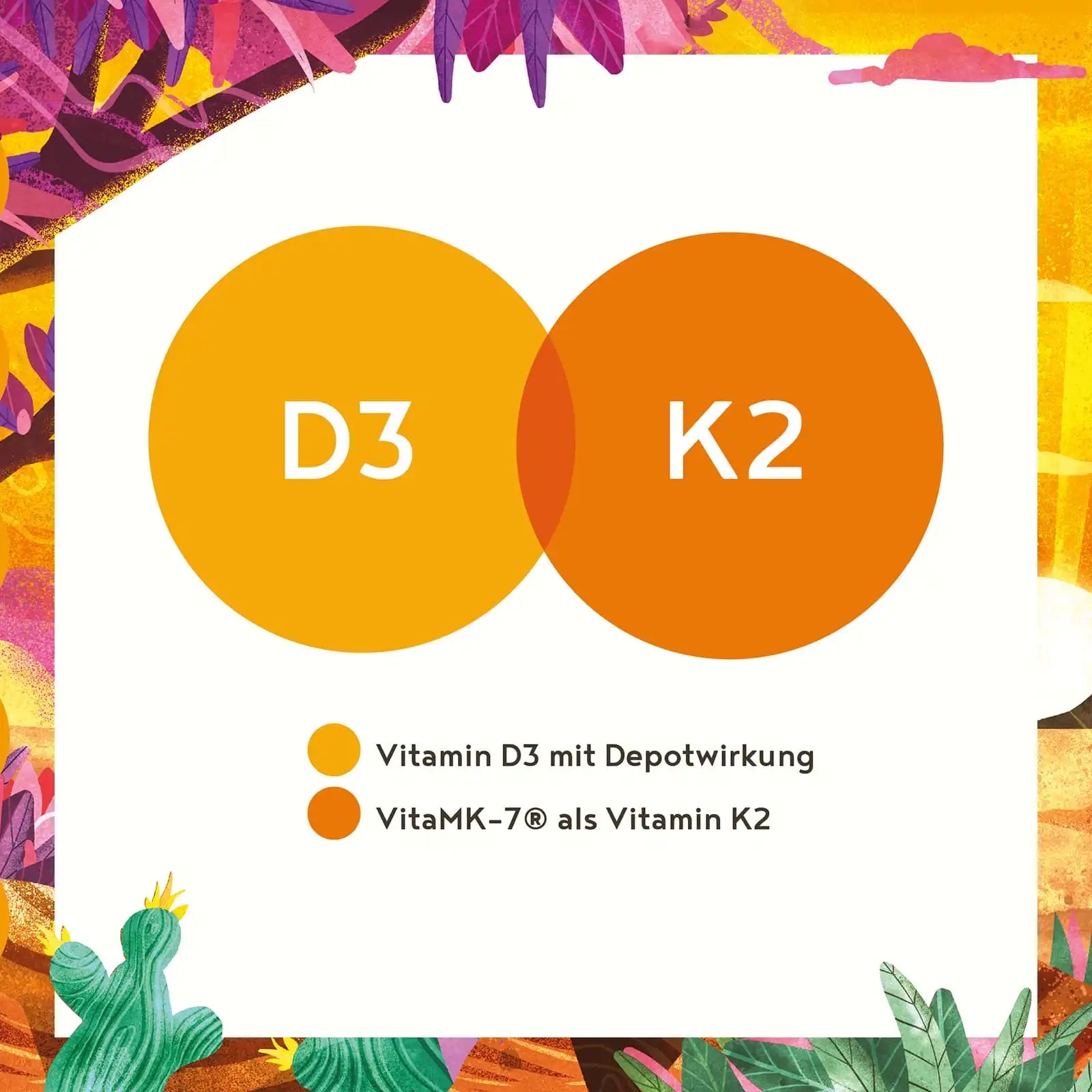 A+ Two - Sonnenvitamine - Vitamin D3 & K2 - 4.000 IE - Kapseln