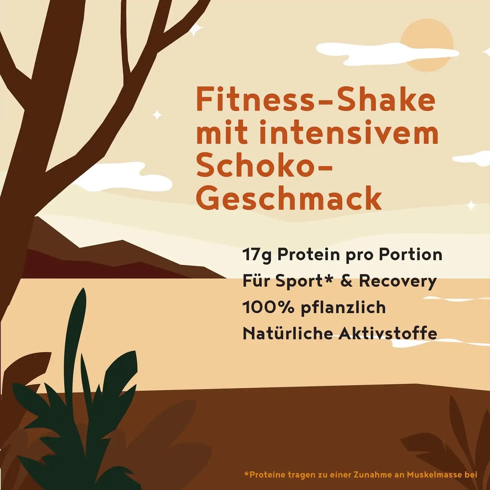 A+ One - Vegan Muscle - Protein - Schoko