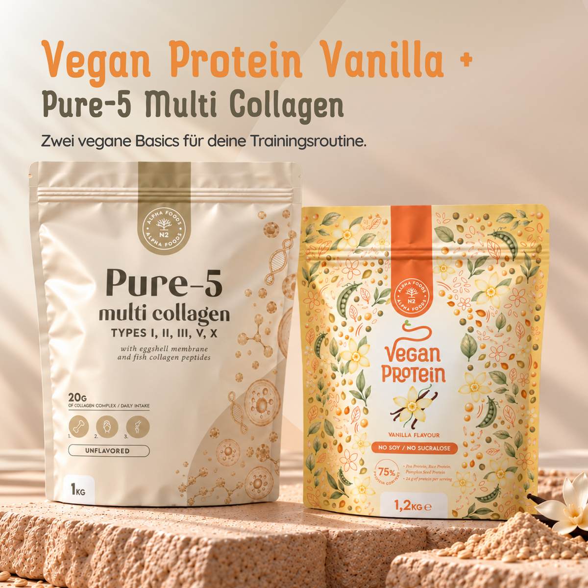 Vegan Protein (Neue Formel) - Vanille