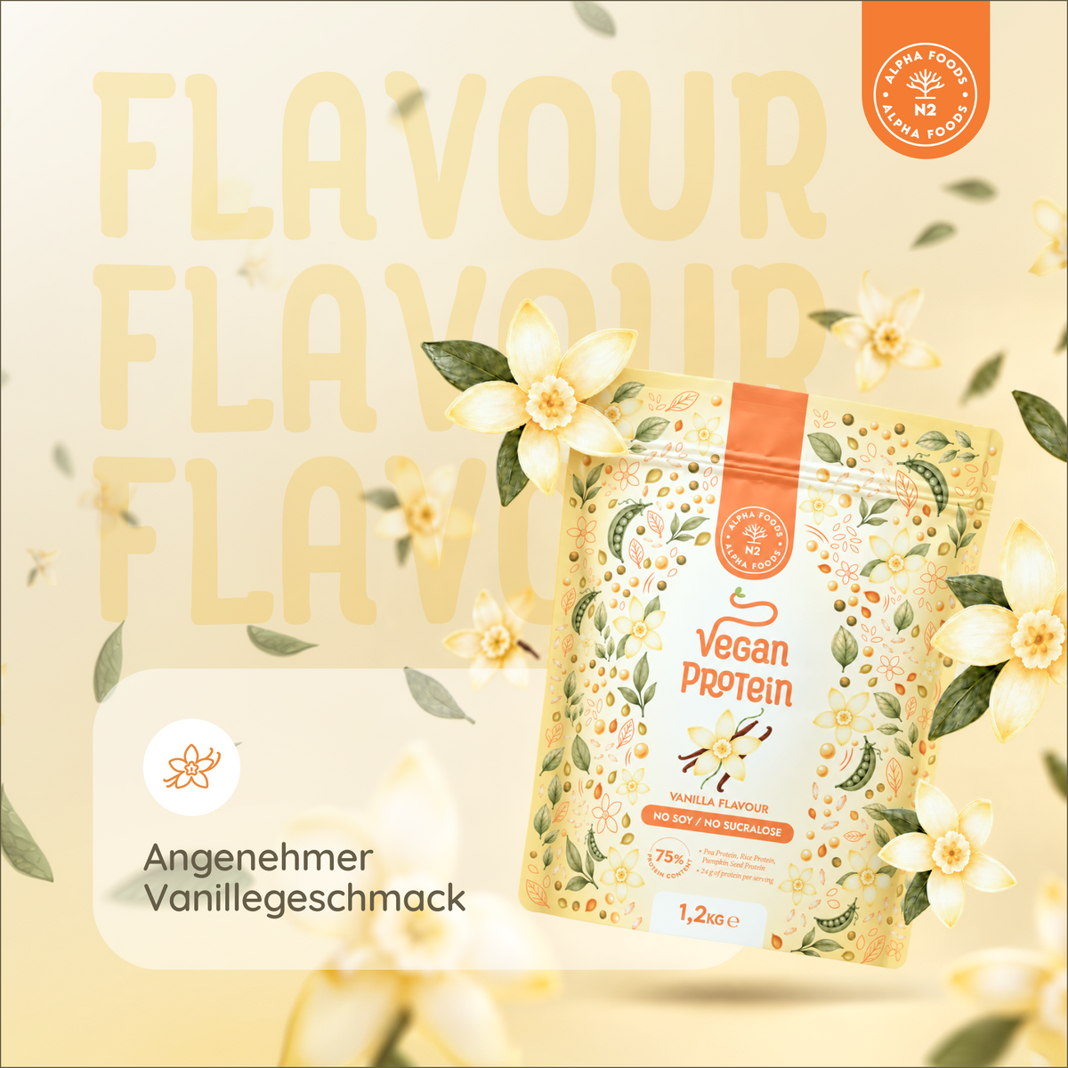 Vegan Protein (Neue Formel) - Vanille