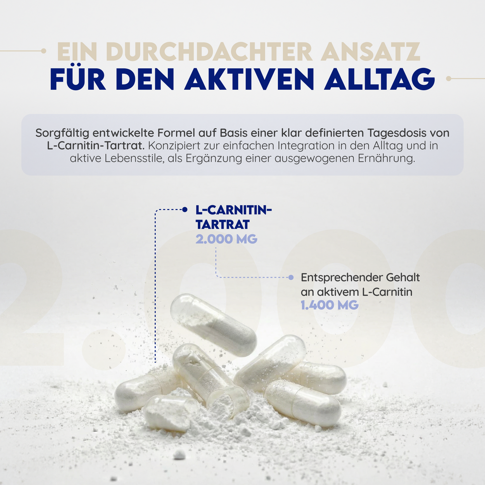 L Carnitin 2000 mg. 150 Kapseln