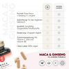 Maca 1500mg mit L-Arginin, Vitamin C, Ginseng - 120 Kapseln