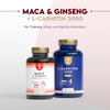Maca 1500mg mit L-Arginin, Vitamin C, Ginseng - 120 Kapseln
