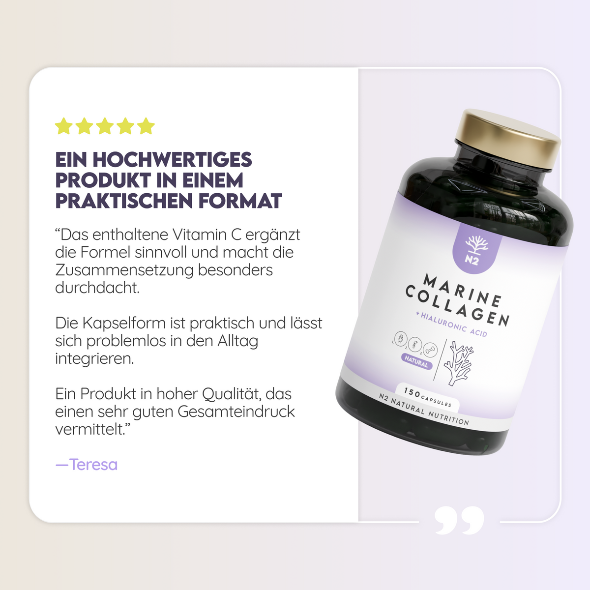 Marine Collagen mit Hyaluron und Magnesium 150 Kapseln