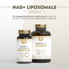 NAD Plus Resveratrol 1100mg. Liposomal formel. 60 Kapseln