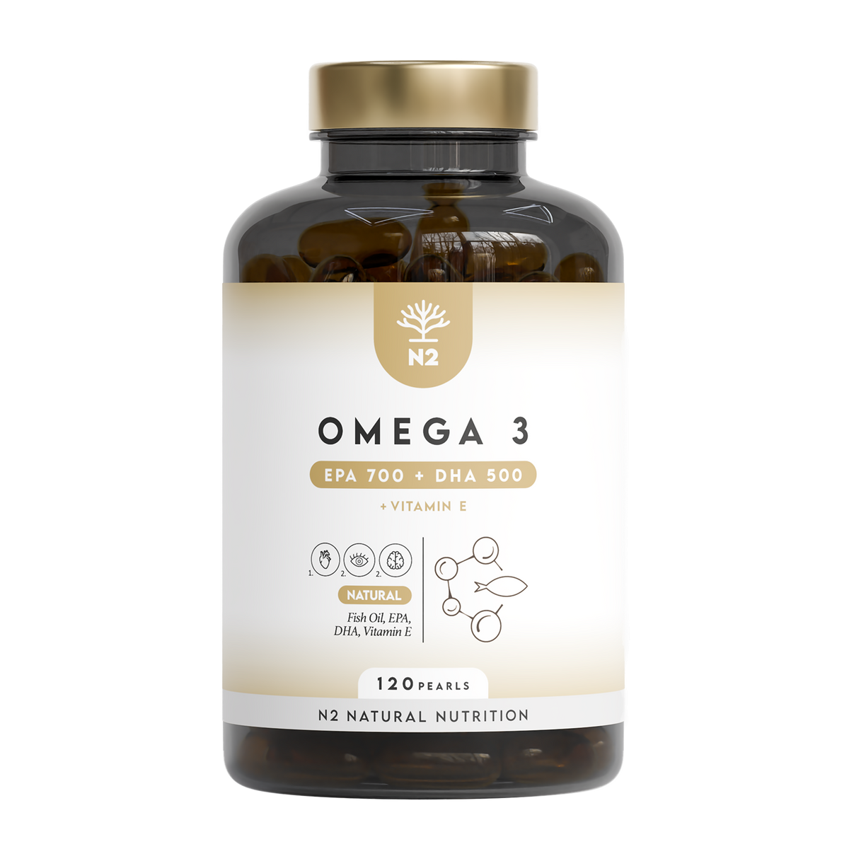 Omega 3 (2000 mg) 700 mg EPA & 500 mg DHA. 120 Softgel