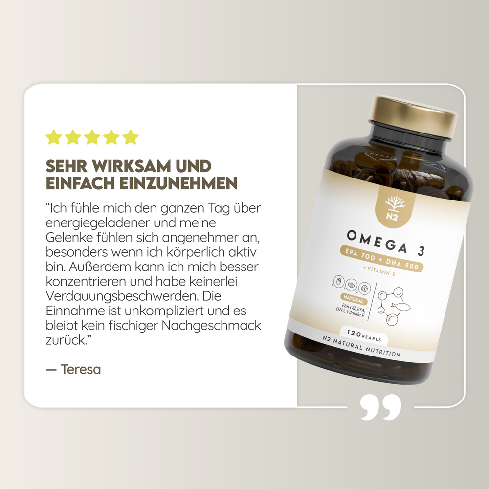 Omega 3 (2000 mg) 700 mg EPA & 500 mg DHA. 120 Softgel
