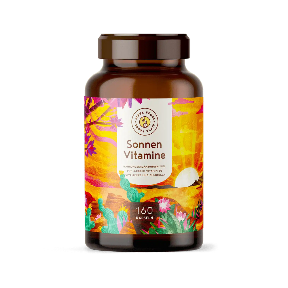 Sonnenvitamine - Vitamin D3 & K2 - 4.000 IE - Kapseln
