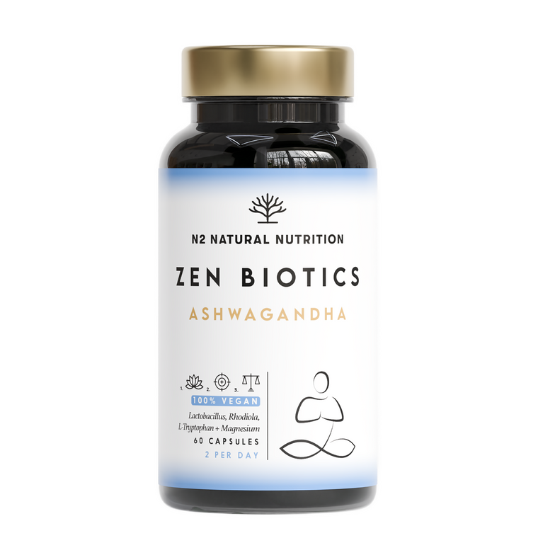 Zen Biotics - Ashwagandha mit Tryptophan un Magnesium. 60 Kapseln