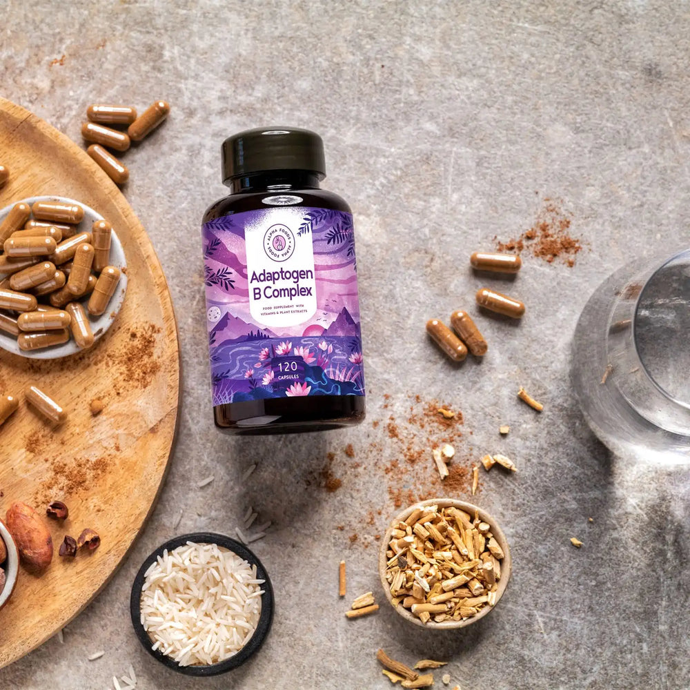 Adapto B Complex Adaptogener Vitamin B Komplex | Alpha Foods