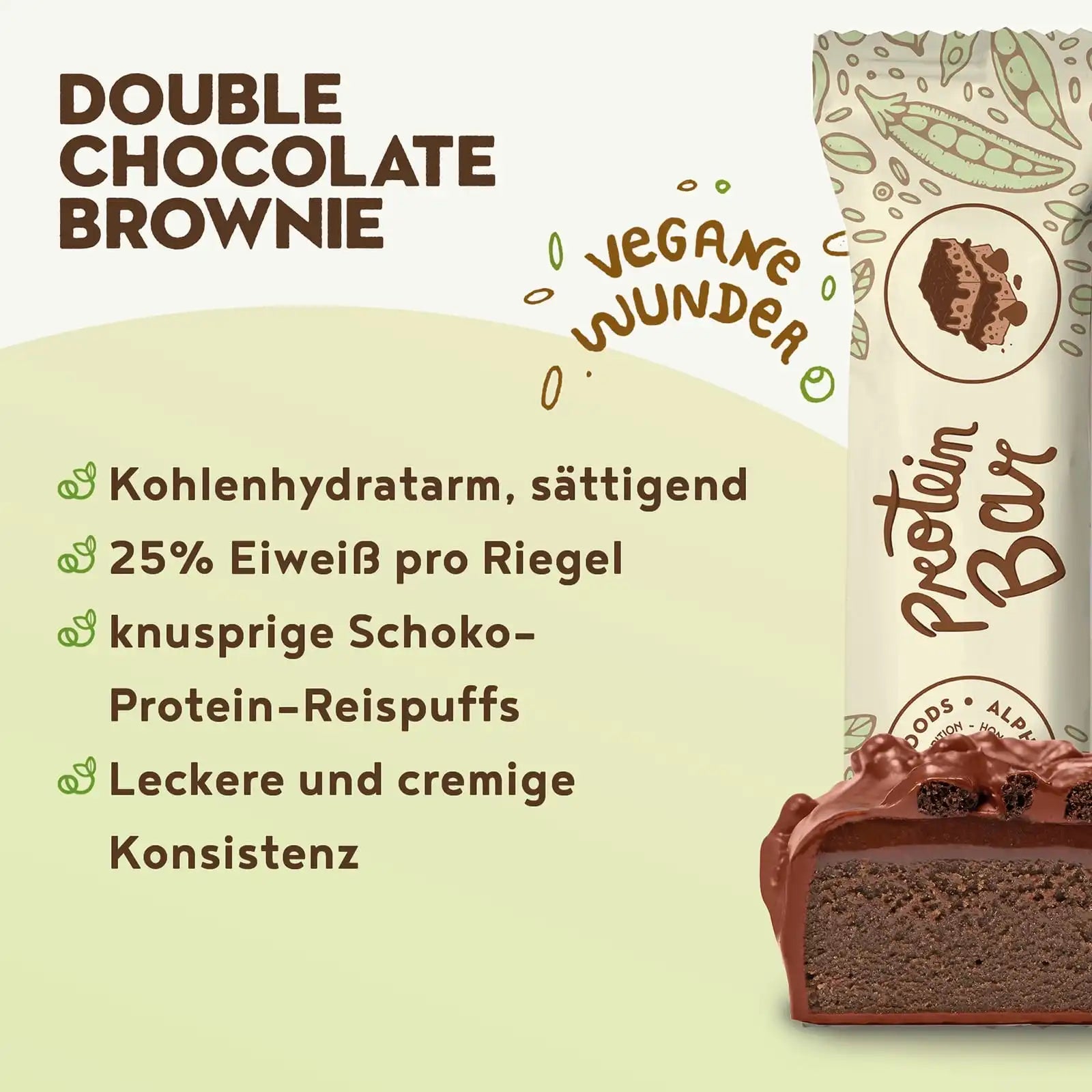 A+ One - Vegane Proteinriegel - Chocolate Brownie