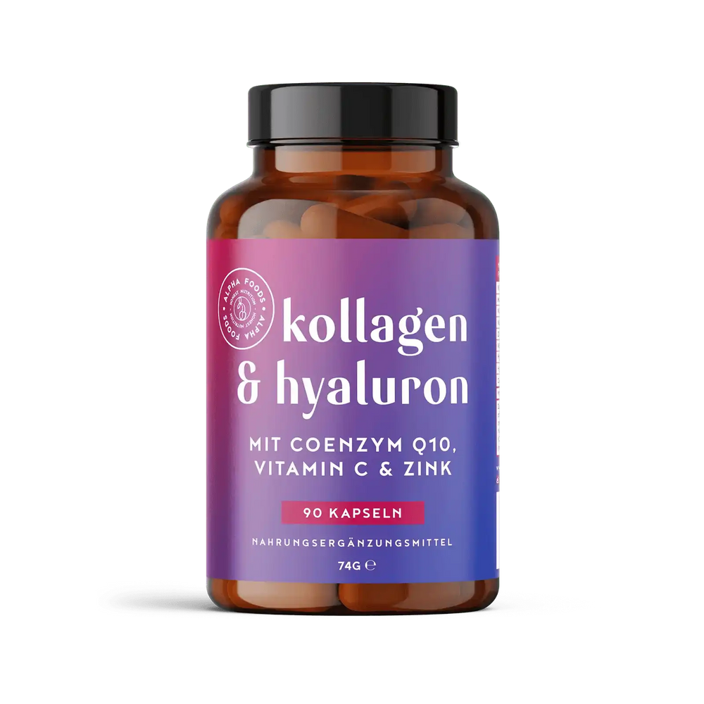 Kollagen & Hyaluron mit Q10,  Vitamin C und Zink