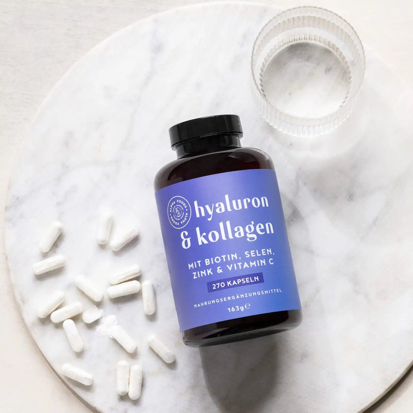 Hyaluron & Kollagen mit Biotin und Bambussprossen-Extrakt