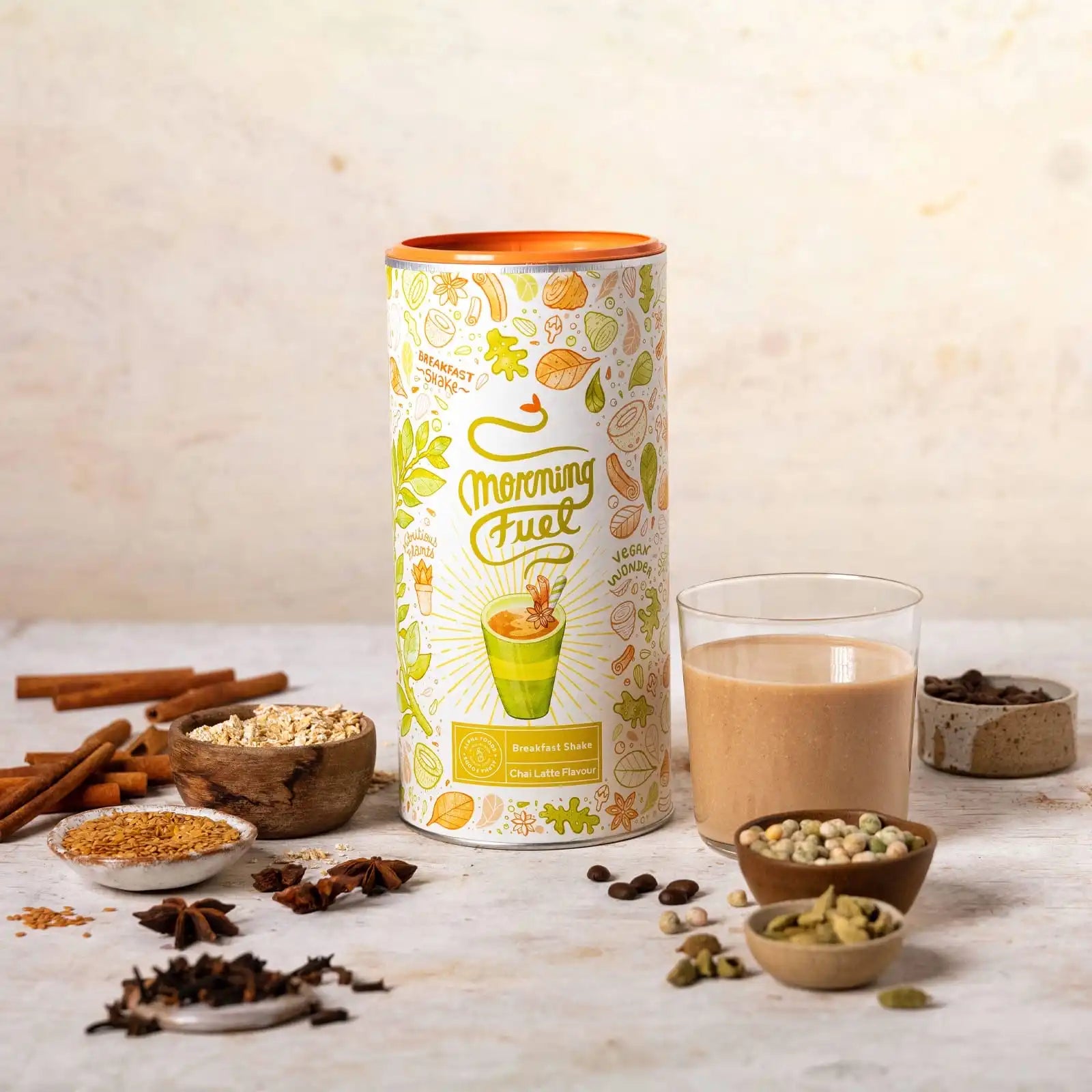 Morning Fuel Frühstücksshake - Chai Latte | Alpha Foods Morning Fuel Frühstücksshake - Chai Latte | Alpha Foods
