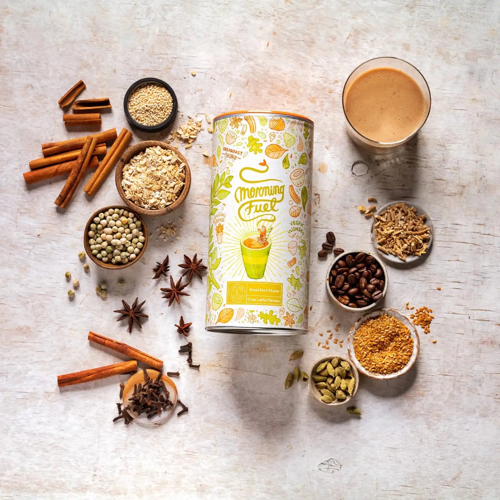 Morning Fuel Frühstücksshake - Chai Latte | Alpha Foods