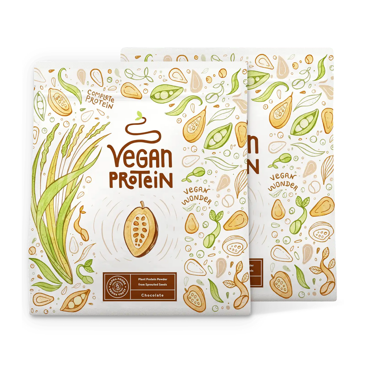 Veganes Proteinpulver - Schokolade 2x600g