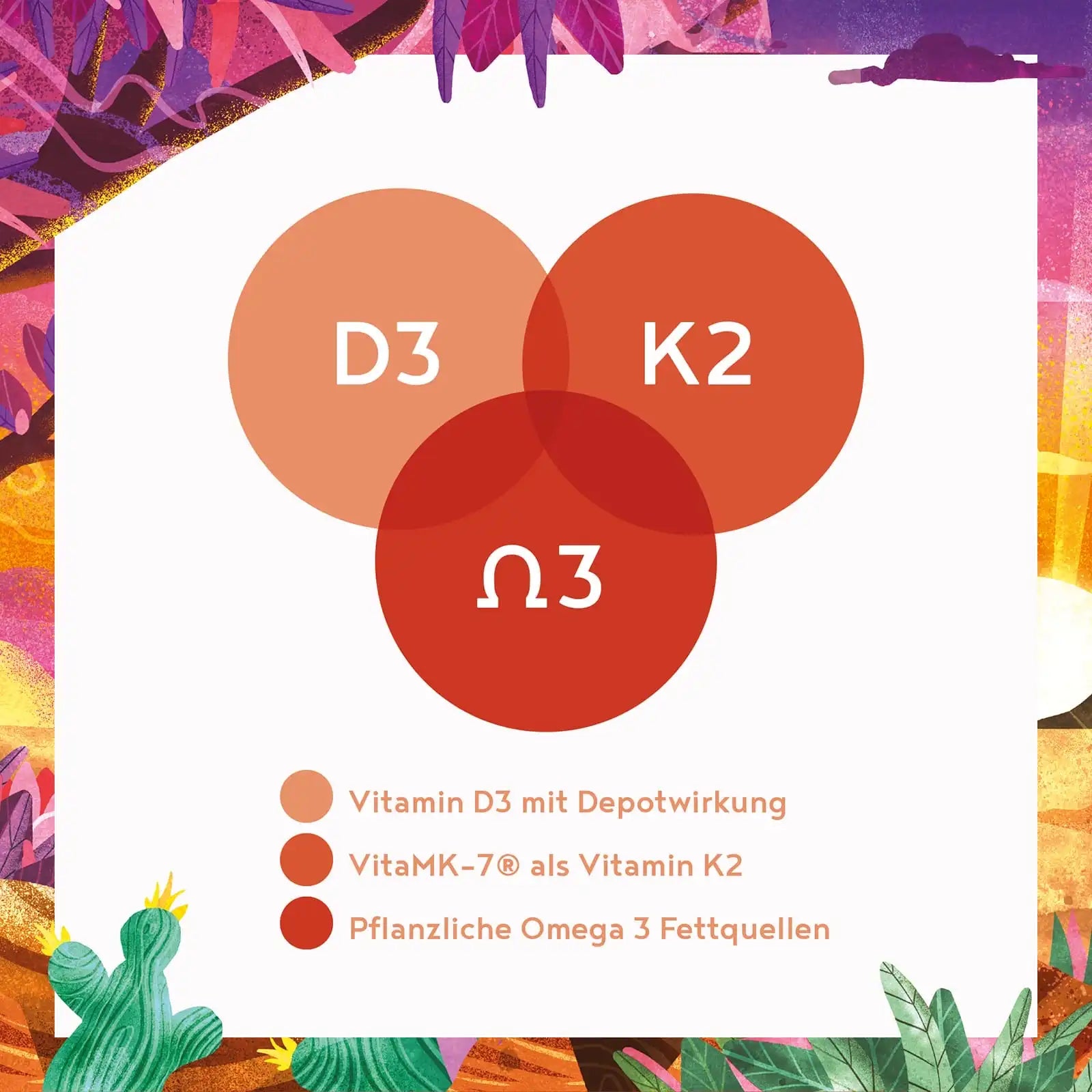 A+ Two - Sonnenvitamine - Vitamin D3 & K2 - 20.000 IE - Kapseln
